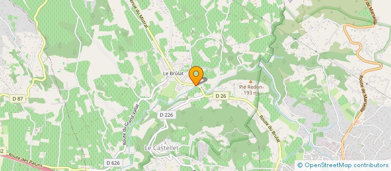 localisation de l'entreprise A.T ALBANDOL à LE CASTELLET