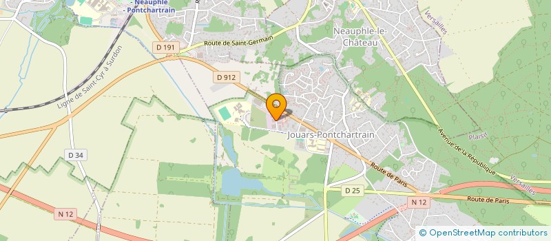 localisation de l'entreprise A.T.B.  JOUARS-PONTCHARTRAIN