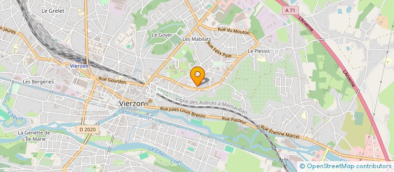 localisation de l'entreprise A.T.B. DU CHER  VIERZON