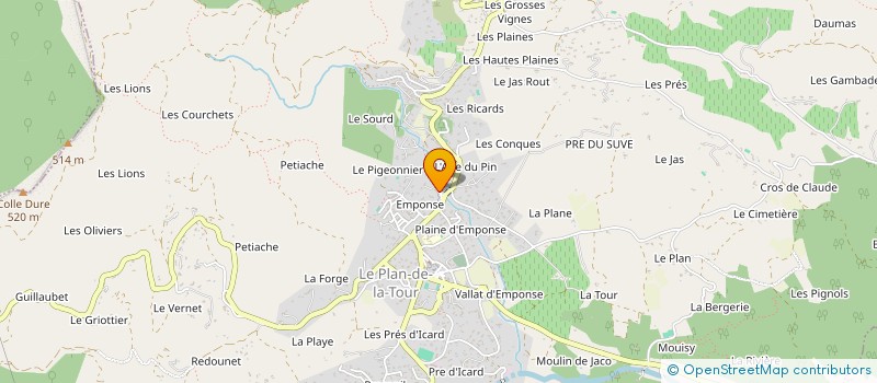 localisation de l'entreprise A. T. B. P. à SAINTE MAXIME