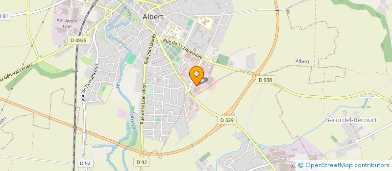 localisation de l'entreprise A.T.C. à ALBERT