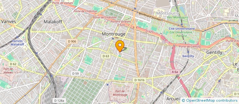 localisation de l'entreprise A.T.C.  MONTROUGE