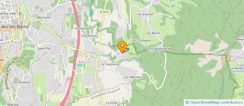 localisation de l'entreprise A.T.C.  MOUXY