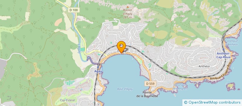 localisation de l'entreprise A T C  SAINT-RAPHAEL