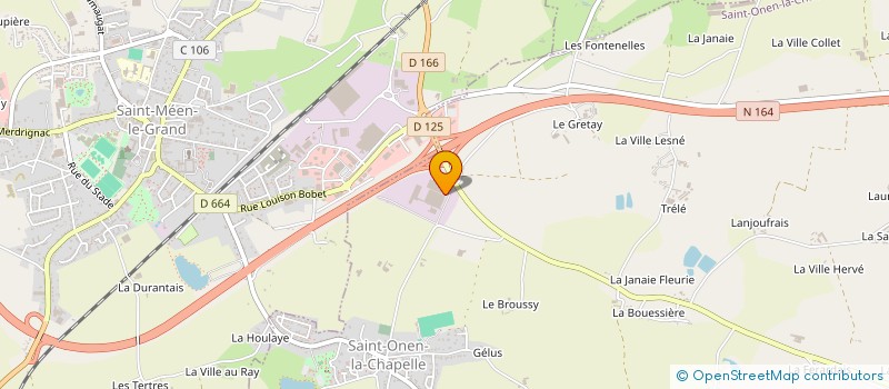 localisation de l'entreprise A.T.C. AERO à SAINT-MEEN-LE-GRAND