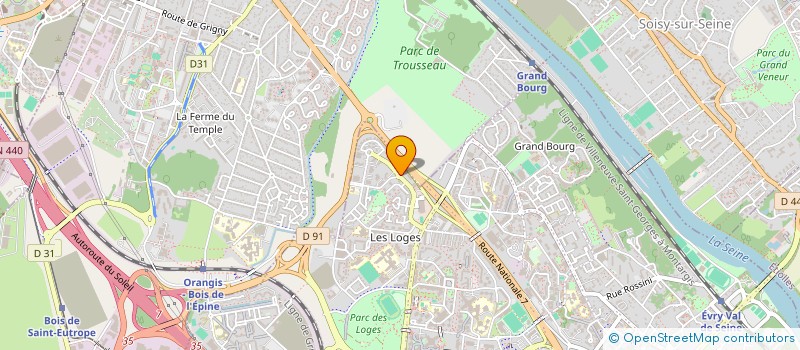 localisation de l'entreprise A T C M SARL à EVRY-COURCOURONNES