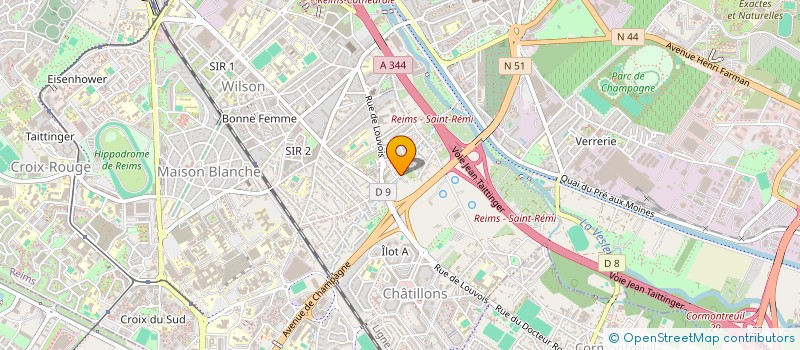 localisation de l'entreprise A.T.C. TAXI  REIMS