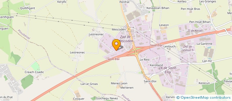 localisation de l'entreprise A T C V à PLOUDANIEL