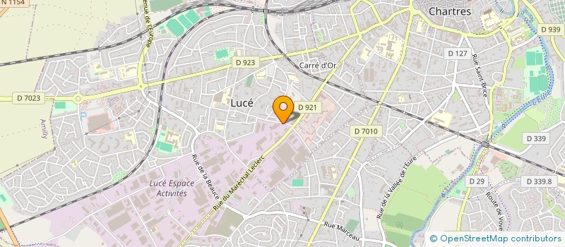 localisation de l'entreprise A T CENTRE à LUCE