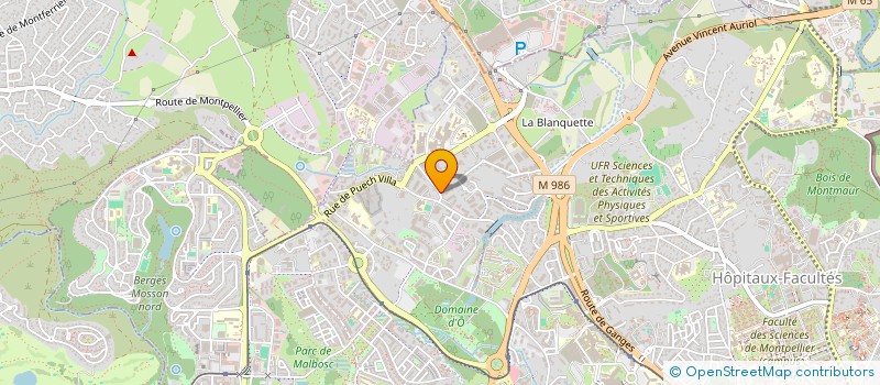 localisation de l'entreprise A.T CONSTRUCTION à MONTPELLIER