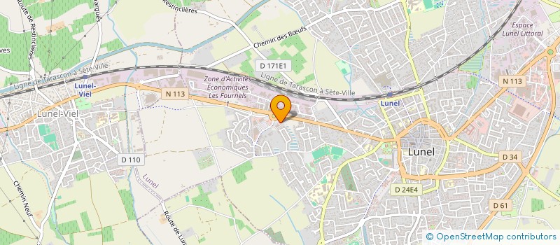 localisation de l'entreprise A.T. CREATION  LUNEL