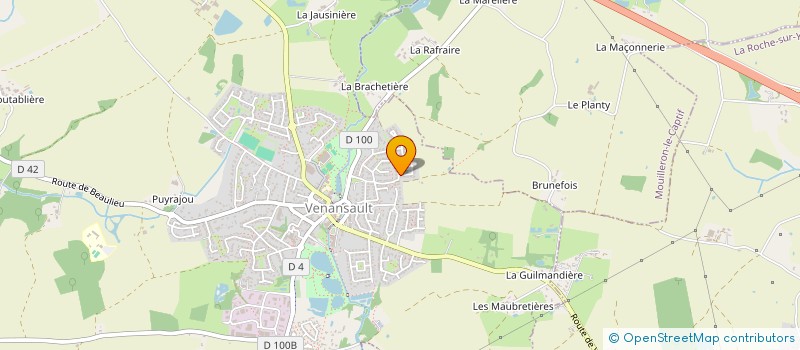 localisation de l'entreprise A T D F à VENANSAULT
