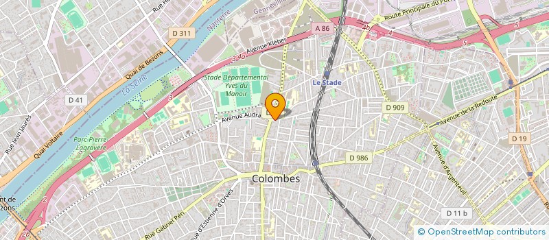 localisation de l'entreprise A.T.D'ONE à COLOMBES