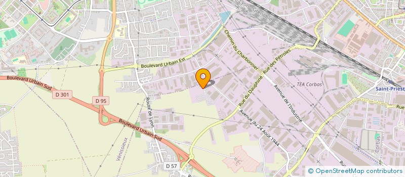 localisation de l'entreprise A.T.DEC à CORBAS