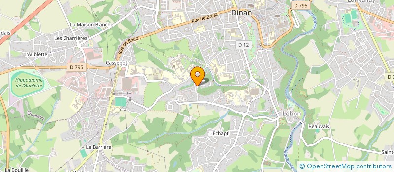 localisation de l'entreprise A.T DEVELOPPEMENT  DINAN