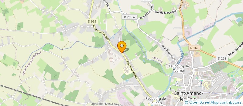 localisation de l'entreprise A.T.E à SAINT-AMAND-LES-EAUX