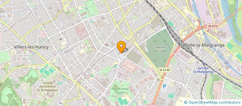 localisation de l'entreprise A.T.E à VANDŒUVRE-LES-NANCY