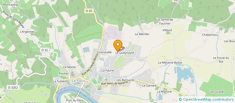 localisation de l'entreprise A.T.E.S.  GINESTET