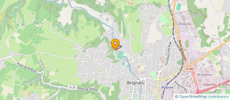 localisation de l'entreprise A.T ETIQUETTES TOUTES LES ETIQUETTES à BRIGNAIS