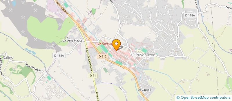 localisation de l'entreprise A T F  PUYGOUZON