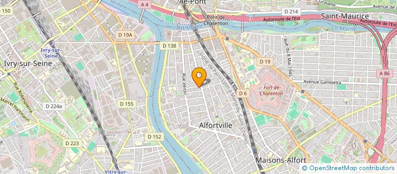 localisation de l'entreprise A.T.F. AUX TRANSPORTS FRANCILIENS à ALFORTVILLE