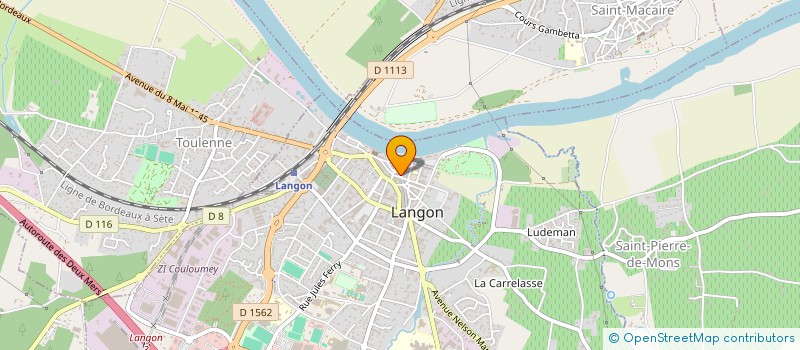 localisation de l'entreprise A T F POTERIE CERAMIQUE à LANGON