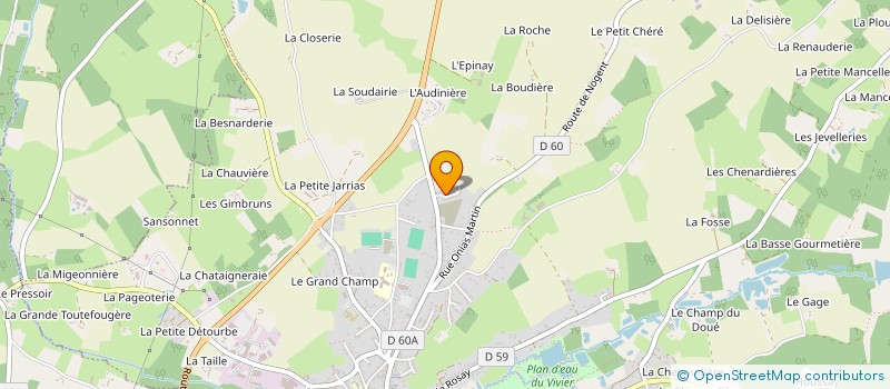 localisation de l'entreprise A T F TAXIS  BONNETABLE