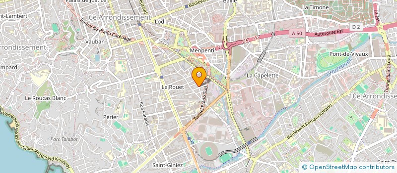 localisation de l'entreprise A.T. FORMATION à MARSEILLE
