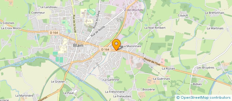 localisation de l'entreprise A.T.G. DISTRI à BLAIN