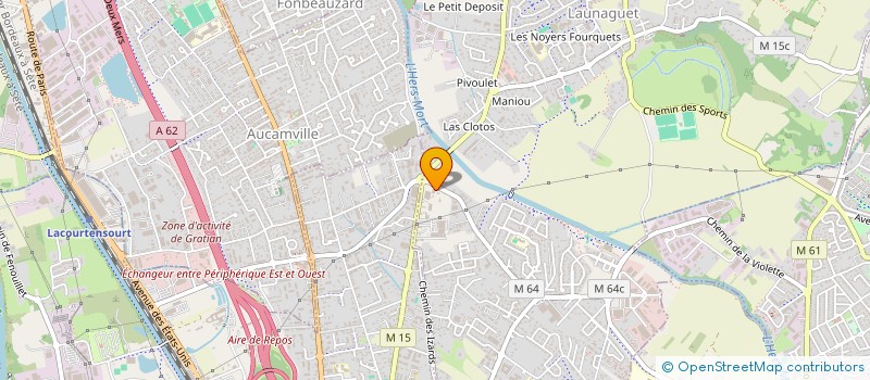 localisation de l'entreprise A.T.G.V. IMMOBILIER  LAUNAGUET