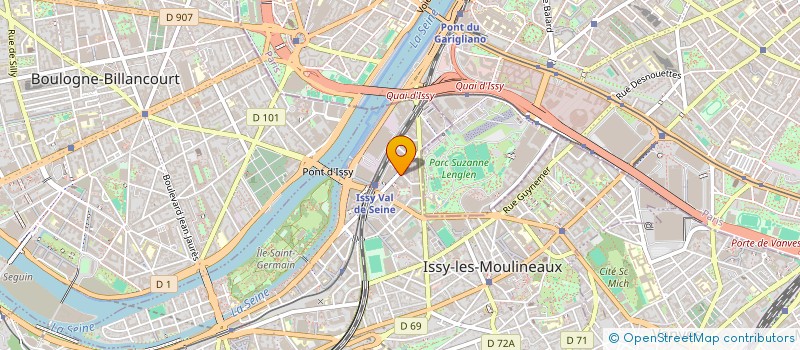 localisation de l'entreprise A&T GENIE CLIMATIQUE à ISSY-LES-MOULINEAUX