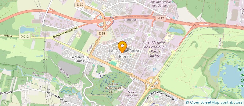 localisation de l'entreprise A.T.H 78  ELANCOURT