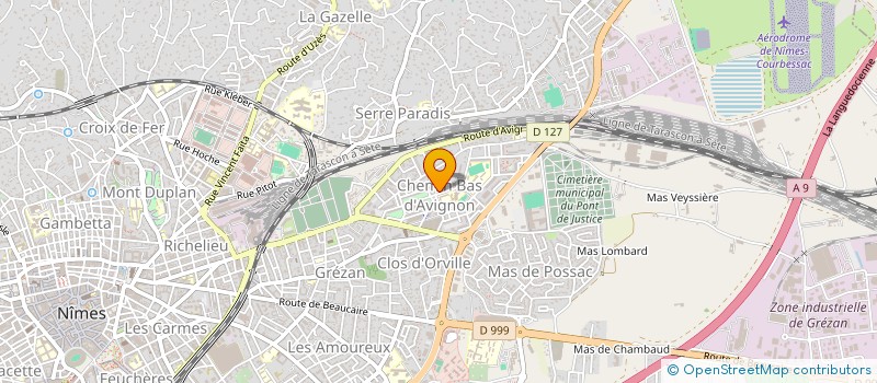 localisation de l'entreprise A.T.H.ASTRUC à NIMES