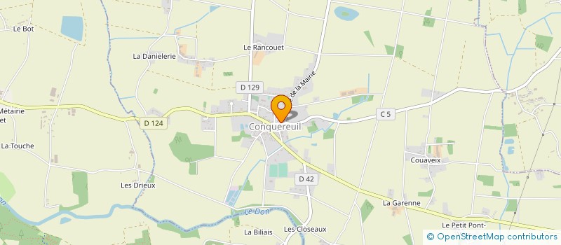 localisation de l'entreprise A.T.H. (ATLANTIQUE TRAVAUX EN HAUTEUR) à CONQUEREUIL