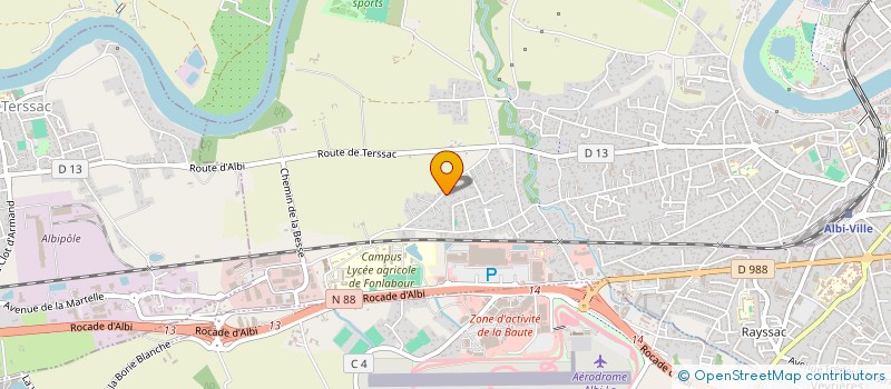 localisation de l'entreprise A&T HABITAT à ALBI