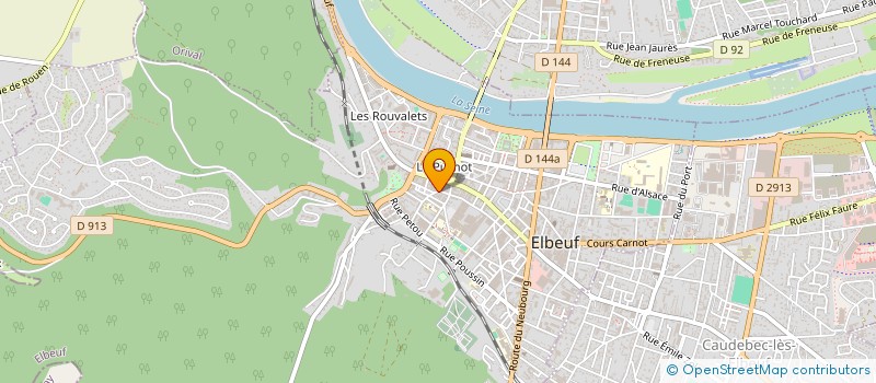 localisation de l'entreprise A.T.I. à ELBEUF