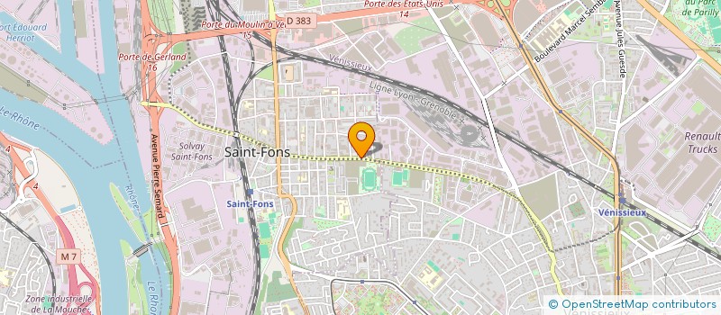 localisation de l'entreprise A.T.I  SAINT-FONS