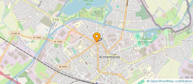 localisation de l'entreprise A.T.I.EXPRESS  ARMENTIERES