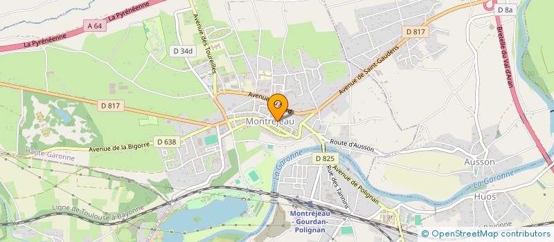 localisation de l'entreprise A.T.I.P.S.  MONTREJEAU