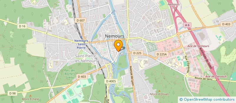 localisation de l'entreprise A.T. IMMO  NEMOURS