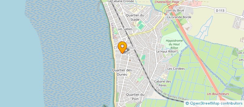 localisation de l'entreprise A.T IMMOBILIER à CHATELAILLON-PLAGE