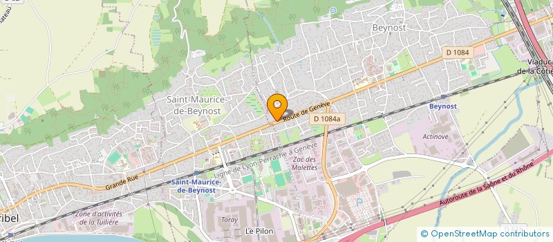 localisation de l'entreprise A&T IMMOBILIER à BEYNOST