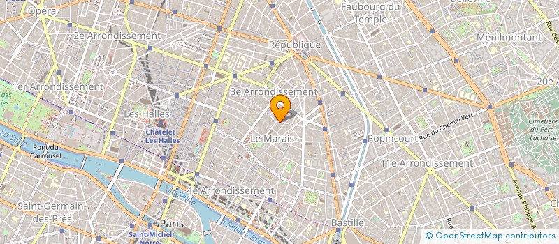 localisation de l'entreprise A T INTERNATIONAL à PARIS