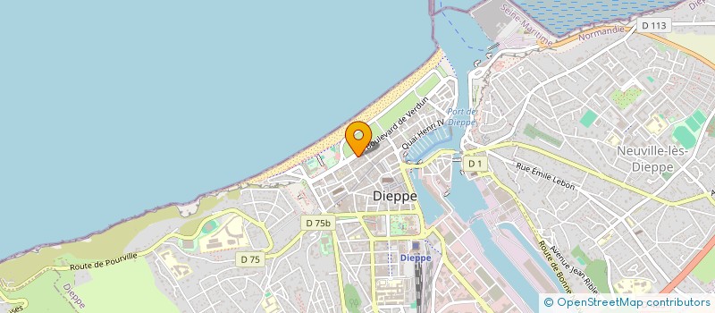 localisation de l'entreprise A.T INVESTIGATIONS à DIEPPE