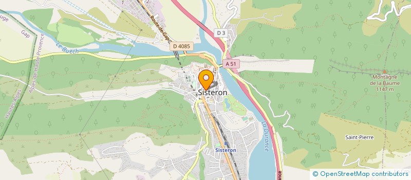 localisation de l'entreprise A.T.J. à SISTERON