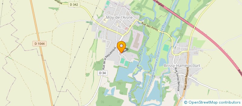 localisation de l'entreprise A.T.J.  MOY-DE-L'AISNE