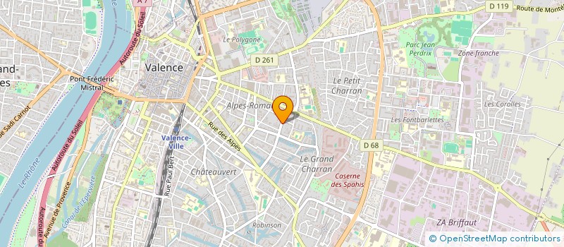 localisation de l'entreprise A.T.L. à VALENCE