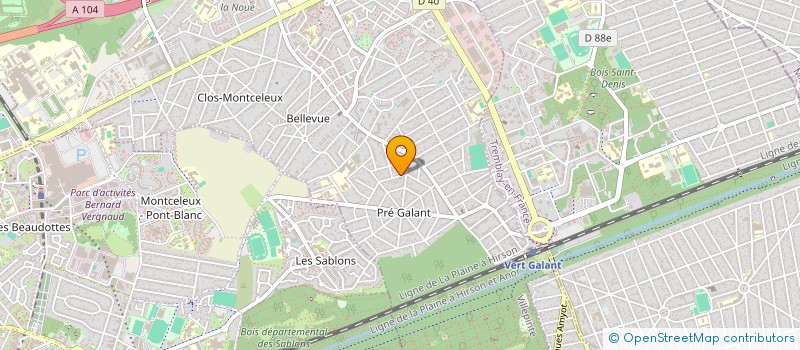 localisation de l'entreprise A.T.L à VILLEPINTE