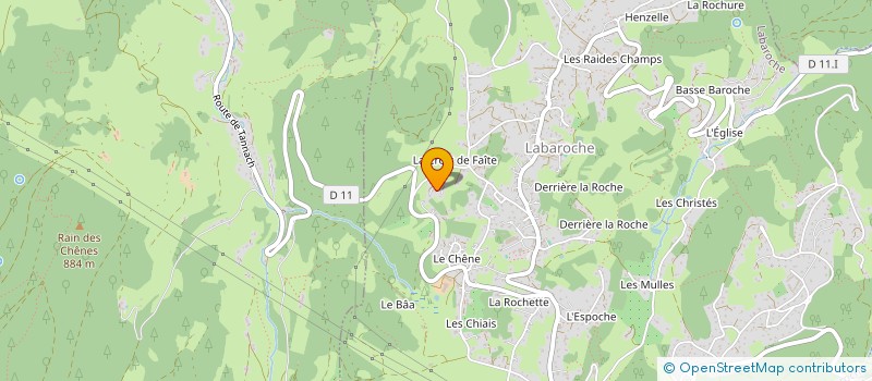 localisation de l'entreprise A.T.L.  (ATELIER THEATRAL LABAROCHE)  LABAROCHE