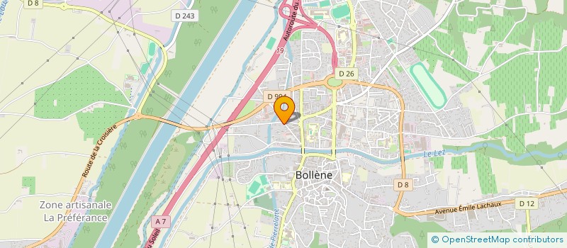 localisation de l'entreprise A.T.M. à BOLLENE